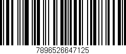 Código de barras (EAN, GTIN, SKU, ISBN): '7896526647125'