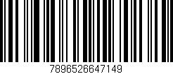Código de barras (EAN, GTIN, SKU, ISBN): '7896526647149'
