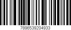 Código de barras (EAN, GTIN, SKU, ISBN): '7896539204933'