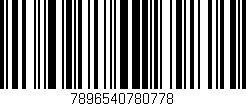 Código de barras (EAN, GTIN, SKU, ISBN): '7896540780778'