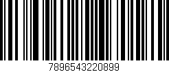 Código de barras (EAN, GTIN, SKU, ISBN): '7896543220899'