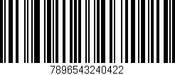 Código de barras (EAN, GTIN, SKU, ISBN): '7896543240422'