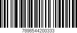 Código de barras (EAN, GTIN, SKU, ISBN): '7896544200333'