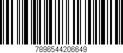 Código de barras (EAN, GTIN, SKU, ISBN): '7896544206649'