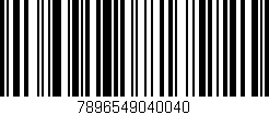 Código de barras (EAN, GTIN, SKU, ISBN): '7896549040040'