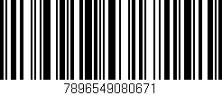 Código de barras (EAN, GTIN, SKU, ISBN): '7896549080671'