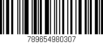 Código de barras (EAN, GTIN, SKU, ISBN): '789654980307'