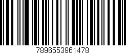Código de barras (EAN, GTIN, SKU, ISBN): '7896553961478'
