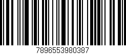 Código de barras (EAN, GTIN, SKU, ISBN): '7896553980387'