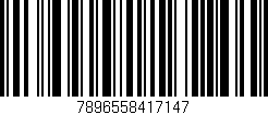 Código de barras (EAN, GTIN, SKU, ISBN): '7896558417147'