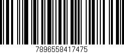 Código de barras (EAN, GTIN, SKU, ISBN): '7896558417475'