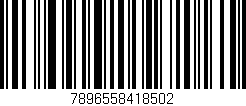 Código de barras (EAN, GTIN, SKU, ISBN): '7896558418502'