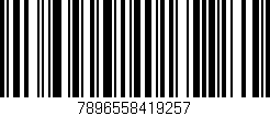 Código de barras (EAN, GTIN, SKU, ISBN): '7896558419257'