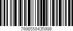 Código de barras (EAN, GTIN, SKU, ISBN): '7896558435998'