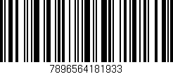 Código de barras (EAN, GTIN, SKU, ISBN): '7896564181933'