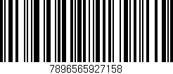 Código de barras (EAN, GTIN, SKU, ISBN): '7896565927158'