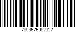 Código de barras (EAN, GTIN, SKU, ISBN): '7896575092327'