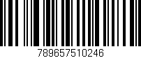 Código de barras (EAN, GTIN, SKU, ISBN): '789657510246'
