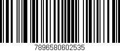 Código de barras (EAN, GTIN, SKU, ISBN): '7896580602535'