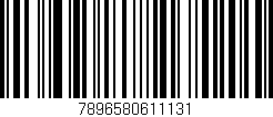 Código de barras (EAN, GTIN, SKU, ISBN): '7896580611131'