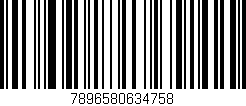 Código de barras (EAN, GTIN, SKU, ISBN): '7896580634758'