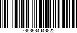 Código de barras (EAN, GTIN, SKU, ISBN): '7896584043822'