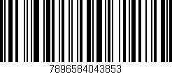 Código de barras (EAN, GTIN, SKU, ISBN): '7896584043853'