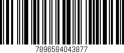 Código de barras (EAN, GTIN, SKU, ISBN): '7896584043877'