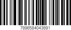 Código de barras (EAN, GTIN, SKU, ISBN): '7896584043891'