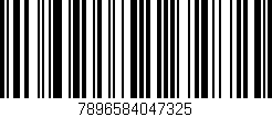 Código de barras (EAN, GTIN, SKU, ISBN): '7896584047325'