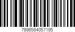 Código de barras (EAN, GTIN, SKU, ISBN): '7896584057195'