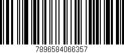 Código de barras (EAN, GTIN, SKU, ISBN): '7896584066357'