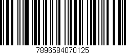 Código de barras (EAN, GTIN, SKU, ISBN): '7896584070125'