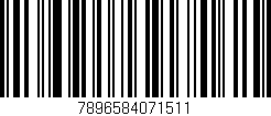 Código de barras (EAN, GTIN, SKU, ISBN): '7896584071511'