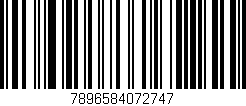 Código de barras (EAN, GTIN, SKU, ISBN): '7896584072747'