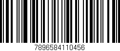 Código de barras (EAN, GTIN, SKU, ISBN): '7896584110456'