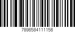 Código de barras (EAN, GTIN, SKU, ISBN): '7896584111156'
