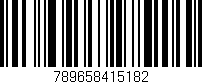 Código de barras (EAN, GTIN, SKU, ISBN): '789658415182'