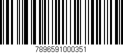 Código de barras (EAN, GTIN, SKU, ISBN): '7896591000351'