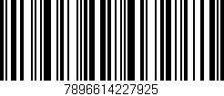 Código de barras (EAN, GTIN, SKU, ISBN): '7896614227925'