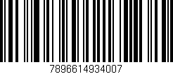 Código de barras (EAN, GTIN, SKU, ISBN): '7896614934007'
