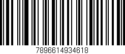 Código de barras (EAN, GTIN, SKU, ISBN): '7896614934618'