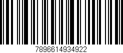 Código de barras (EAN, GTIN, SKU, ISBN): '7896614934922'