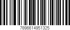 Código de barras (EAN, GTIN, SKU, ISBN): '7896614951325'