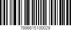 Código de barras (EAN, GTIN, SKU, ISBN): '7896615100029'