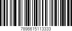 Código de barras (EAN, GTIN, SKU, ISBN): '7896615113333'