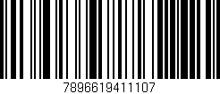Código de barras (EAN, GTIN, SKU, ISBN): '7896619411107'
