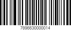 Código de barras (EAN, GTIN, SKU, ISBN): '7896630000014'