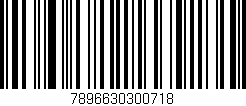 Código de barras (EAN, GTIN, SKU, ISBN): '7896630300718'