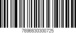 Código de barras (EAN, GTIN, SKU, ISBN): '7896630300725'